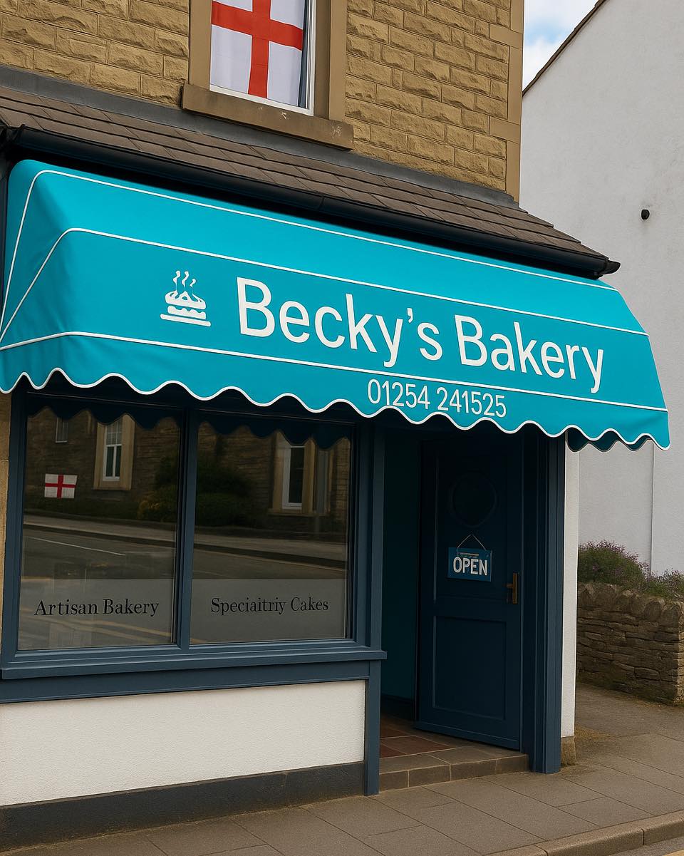 Becky's Bakery shopfront - Blackburn, Lancashire artisan bakery
