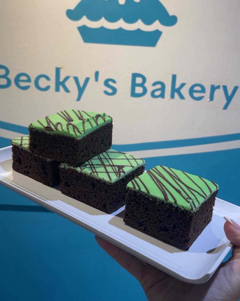 Mint chocolate brownies - Becky's Bakery Blackburn